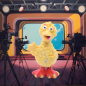 Preview: Big Bird Figur 1976 – Heimo PVC Sesamstraße | Vintage Sammlerstück kaufen bei Hoppla-Stuff