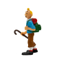 Preview: Tim & Struppi PVC Figur Tim als Wanderer 7,5 cm