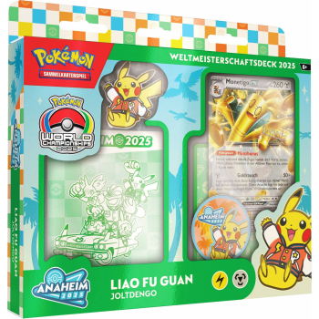 Pokémon WM-Deck 2025 Liao Fu Guan Joltdengo Vorderansicht