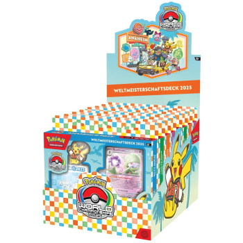Pokémon TCG Weltmeisterschaftsdeck 2025 Display Box Seitenansicht rechts