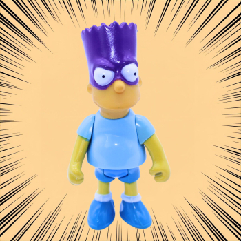 The Simpsons Bartman Actionfigur (Mattel 1990) kaufen | Vintage Figur | Hoppla Stuff