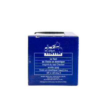 Tim und Struppi Checker Taxi Verpackung seitlich