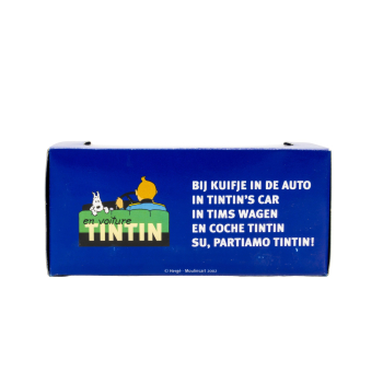 Tim und Struppi Der rote Rennwagen Verpackung hinten