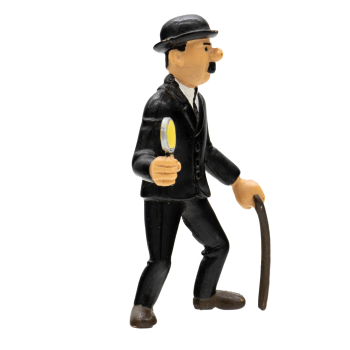 Tim & Struppi PVC Figur Schultze mit Lupe 8 cm