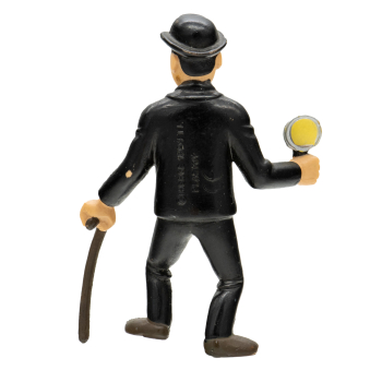 Tim & Struppi PVC Figur Schultze mit Lupe 8 cm