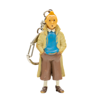 Tim und Struppi Tim im Mantel Schlüsselanhänger 8 cm