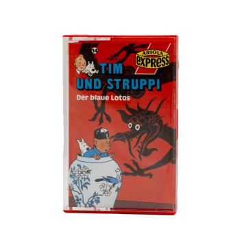 Tim & Struppi Hörspiel Kassette Folge 14 Der blaue Lotus Cover
