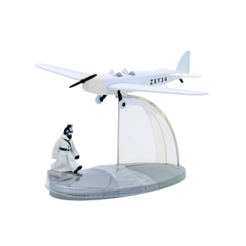 Tim und Struppi - Polizeiflugzeug linke seite