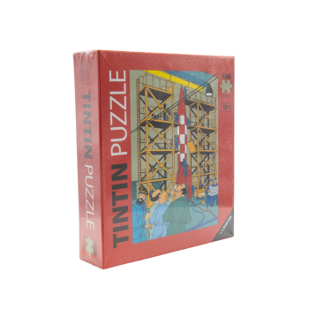 Tim und Struppi Puzzle Rakete Motiv mit Poster