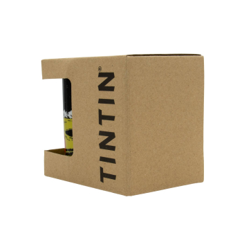 Außenverpackung der Tasse mit "Tintin" Logo