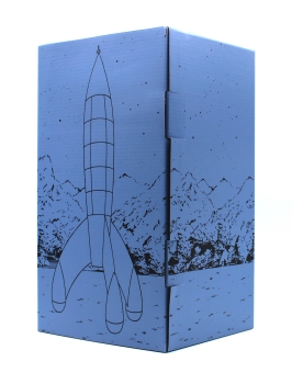 Tim und Struppi 30cm Mondrakete aus Kunstharz