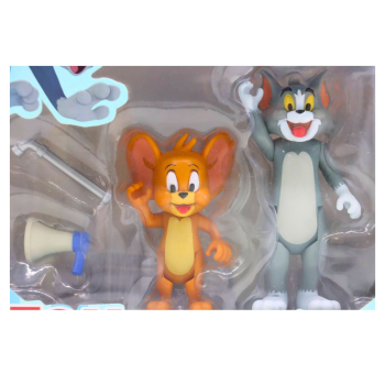 Verpackung der Tom & Jerry Actionfiguren – Vorderansicht mit Sichtfenster auf die Figuren