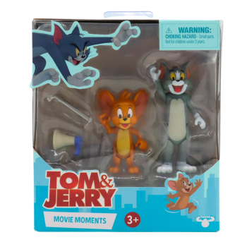 Verpackung der Tom & Jerry Actionfiguren – Vorderansicht mit Sichtfenster auf die Figuren