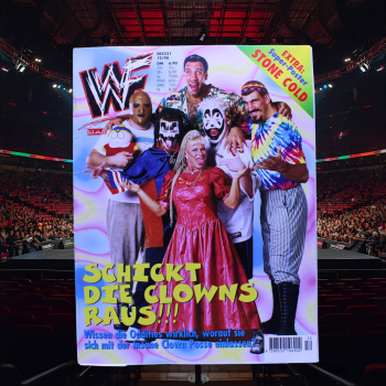 WWF Magazin Nr. 12 (1998) – Oddities Cover & Stone Cold Steve Austin Poster | Ehapa Verlag | Hoppla-Stuff
