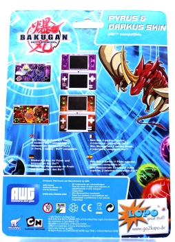 Bakugan Battle Brawlers Sticker Set kompatibel für Nintendo DSi