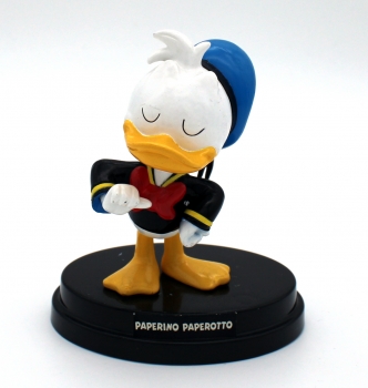 Donald Duck Sammlerfigur aus Kunststoff (mit Sockel), Motiv "junger Donald" von D'Agostini