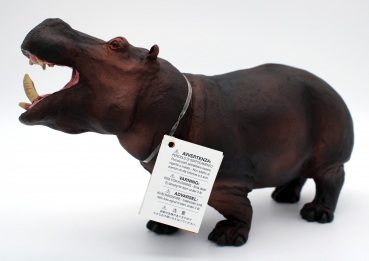 Wildlife Wonders Hippopotamus (Flusspferd, Nilpferd) Kunststoff Figur von Safari