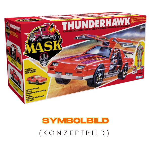 M.A.S.K. Thunderhawk mit Matt Trakker Figur – Retro-Vehicle 2025