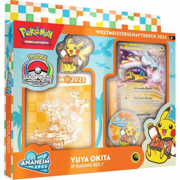 Pokémon WM-Deck 2025 Yuya Okita Raging Bolt Vorderansicht