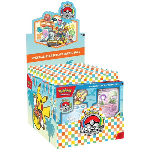 Pokémon TCG Weltmeisterschaftsdeck 2025 Display Box Seitenansicht links