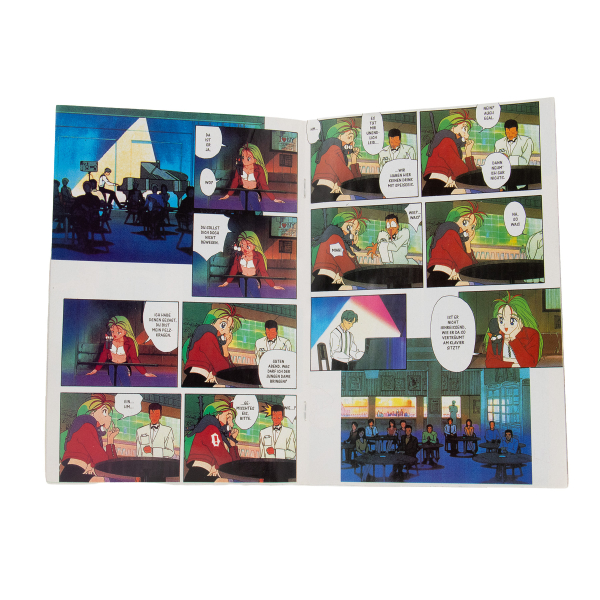 Sailor Moon Magazin Nr. 4/98 geöffnete Innenseiten mit Comic-Panels