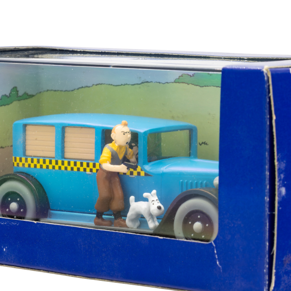 Tim und Struppi Checker Taxi Ansicht vorne zoom