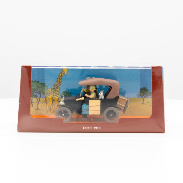 Tim und Struppi Schwarzer Ford T 1910 Ansicht seitlich