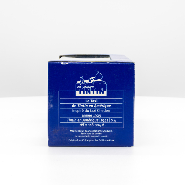 Tim und Struppi Checker Taxi Verpackung seitlich