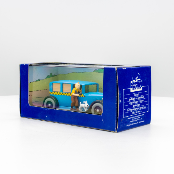 Tim und Struppi Checker Taxi Ansicht schräg