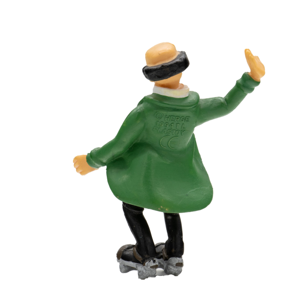 Tim & Struppi PVC Figur Professor Bienlein auf Rollschuhen 7,5 cm