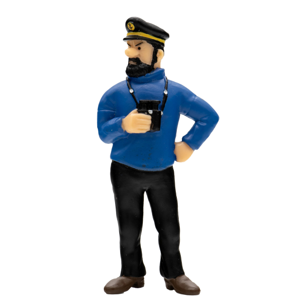 Tim & Struppi PVC Figur Kapitän Haddock mit Fernglas 9 cm