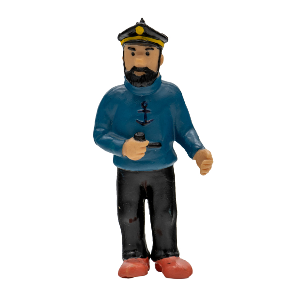 Tim & Struppi PVC Figur Kapitän Haddock mit Pfeife 8,5 cm