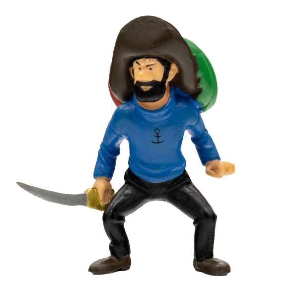 Tim & Struppi Kapitän Haddock im Hadoque Piratenkostüm PVC Figur 9 cm