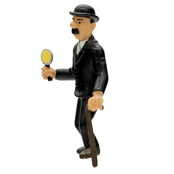 Tim & Struppi PVC Figur Schultze mit Lupe 8 cm