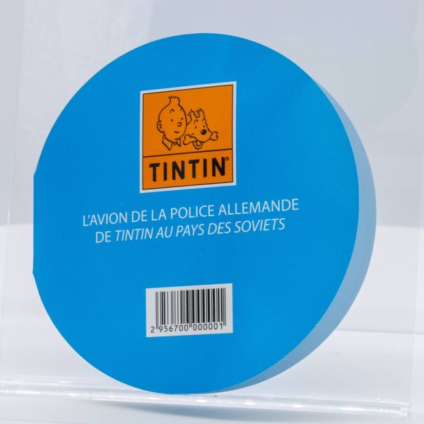 Tim und Struppi - Polizei Flugzeug Beilageblatt außen 1/2