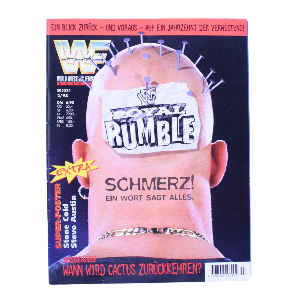 WWF Magazin 2/1998 | Stone Cold Poster | Survivor Series | hoppla-stuff.de
