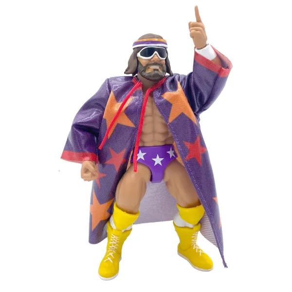 WWE Superstars Macho Man Randy Savage – Retro Actionfigur im 80er-Stil | Mattel 2023