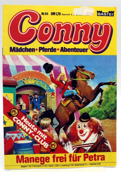 Conny Mädchen Pferde Abenteuer Comic Heft Nr. 54: Manege frei für Petra von Bastei