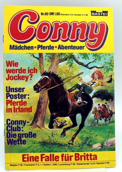 Conny Mädchen Pferde Abenteuer Comic Heft Nr. 80: Eine Falle für Britta von Bastei