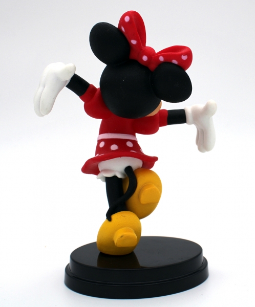 Minni Maus (Minnie Mouse) Sammlerfigur aus Kunststoff (mit Sockel), Motiv "Minni freut sich" von D'Agostini