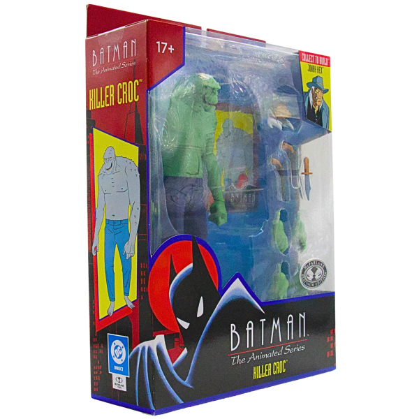 Batman The Animated Series DC Direct Build-A Actionfigur Wave 5 Killer Croc (Chase) 15 cm Vorderansicht Links