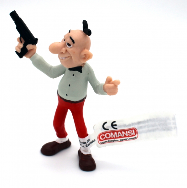 Clever & Smart (in geheimer Mission) Jeff Smart mit Pistole Kunststoff Figur von Comansi