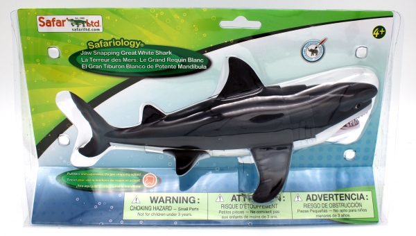 Great White Shark (Weisshai) Spielfigur mit Jaw Snapping Action von Safari Ltd.