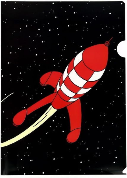 Ablagehülle Rakete - Tim und Struppi