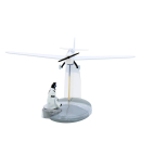 Tim und Struppi - Polizeiflugzeug front